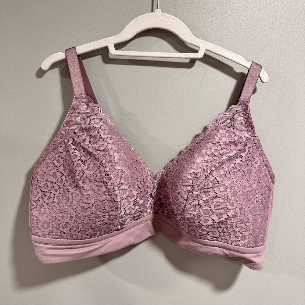 Auden by Target 3X Lightly Line Purple Lace Bralette Bra